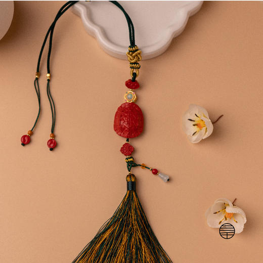 万物三千｜龟甲祈福朱砂挂饰 饰品 车挂 商品图3