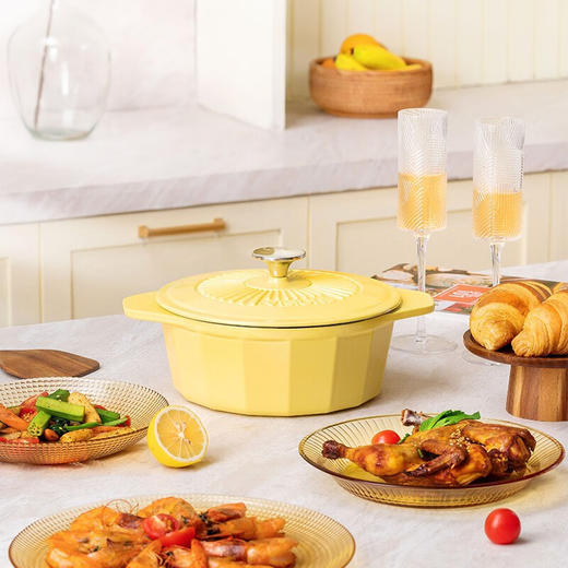 康宁  VISIONS晶釉珐琅锅（含防烫套装） 商品图2