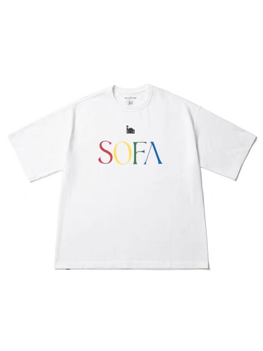 SUPERTOFU(SPTF)/CDT-SS24-T014/彩色SOFA 复古经典排版 短袖T恤 商品图3