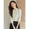 【79元福袋，不支持退换】熙世界2025秋季新款新中式国风立领衬衫女长袖盘扣衬衣杏色上衣 商品缩略图2