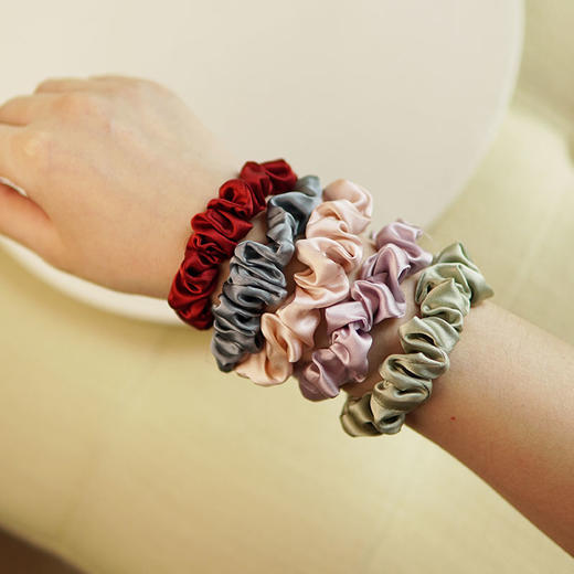 金三塔 法式真丝发圈2个装 JXQ244 JXQ243 JXQ239 商品图1