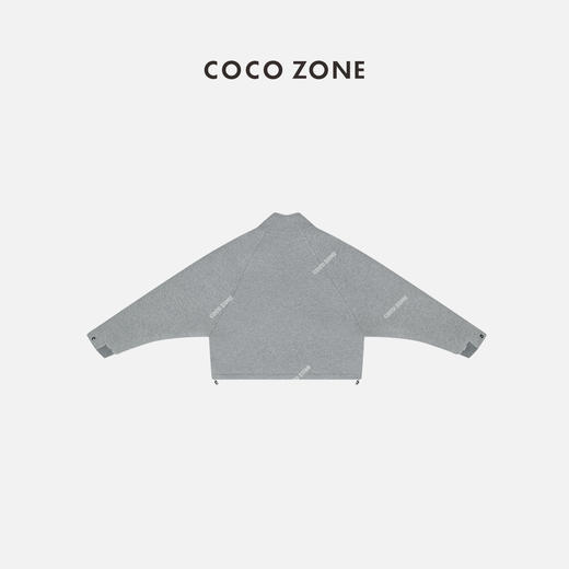 COCO ZONE高级感立领空气层外套双头拉链抽绳下摆24C10183 商品图1