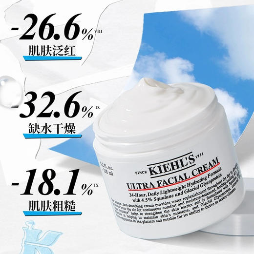 美国 Kiehl's科颜氏 高保湿3件套 套盒（洁面150ml+高保湿水250ml+高保湿面霜125ml） 商品图5