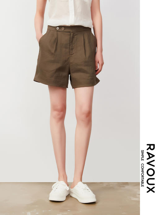 262159902麻料短裤 商品图4