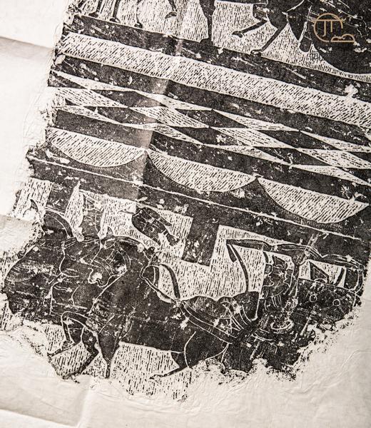 90年代老拓汉代季子挂剑画像石拓片 商品图5