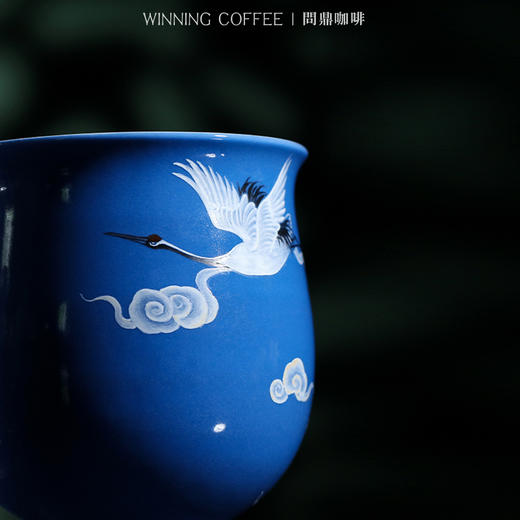 问鼎咖啡中国色咖啡杯蓝色（双鹤) （玉兰）（缺货） 商品图2