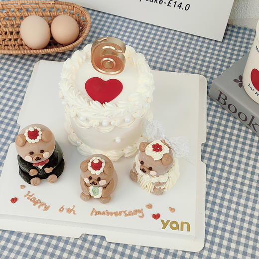三寸结婚纪念日蛋糕 商品图1