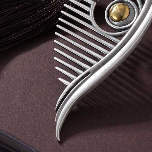 子佩集S999银【美人瞳】梳子【BX0460443】纯银梳子2407 商品图2