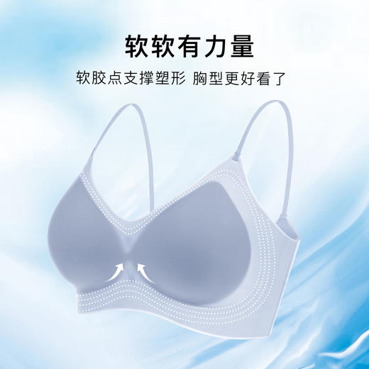 夏季超薄冰丝美背内衣女无痕凉感舒适聚拢有型文胸罩静荷冰丝2件装 商品图1