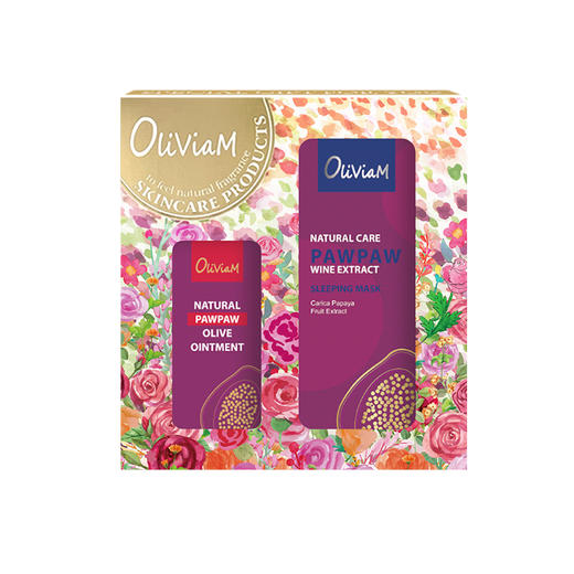 Oliviam澳莉维亚澳洲进口花漾木瓜脸部护理2件套礼盒装节日礼品 商品图2