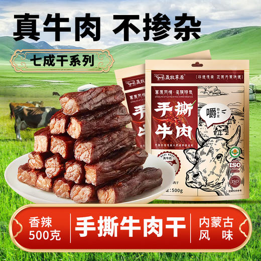 内蒙手撕牛肉干风干牛肉独立包 商品图3