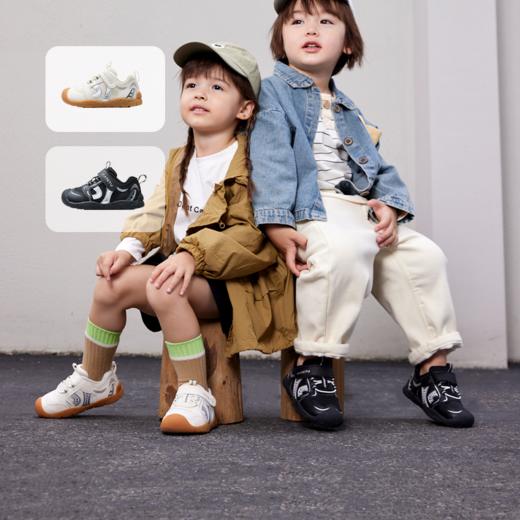 卡特兔婴儿步前鞋秋季新款宝宝机能鞋儿童室内鞋幼儿园小白鞋 商品图0