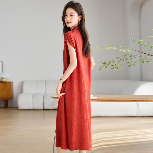 洋气改良旗袍，气质国风盘扣连衣裙CC-J686 商品图3