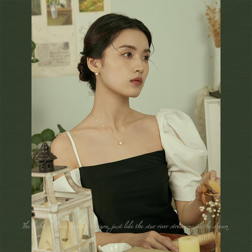 Oflye潮流饰品  天然珍珠纯银项链女新款爆款轻奢小众高级感配饰 商品图2