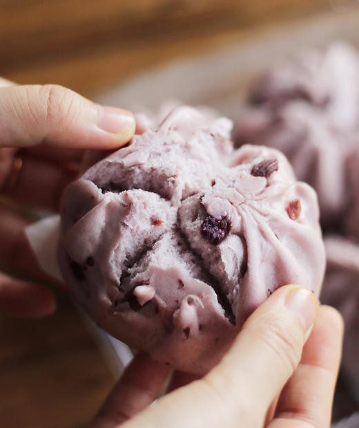 早餐开花馒头 南瓜/紫薯/红糖 蓬松暄软 农家原料0香精0色素0防腐剂 商品图3