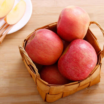 京鲜生 陕西洛川苹果红富士 净重5斤 单果200g+ 生鲜水果 商品图0