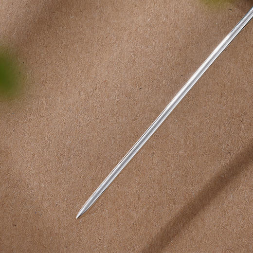 子佩集S925银【寒山烟云】发簪【WSJ0170】纯银发簪扇子扇形2407 商品图3