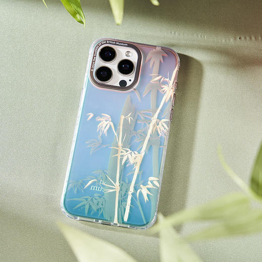大英博物馆 东方梦境系列 竹林似海 渐变 双层手机壳 商品图1