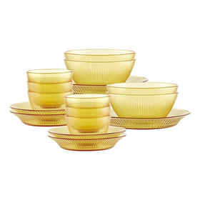 康宁  Snapware晶尊系列餐具16件组 （6饭碗4面碗4深盘2浅盘）