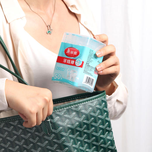 美丽雅方体罐装独立装牙线棒50入 商品图8
