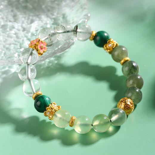 【喜木】绿发晶水晶手链 喜用木专属原创设计手串 商品图4