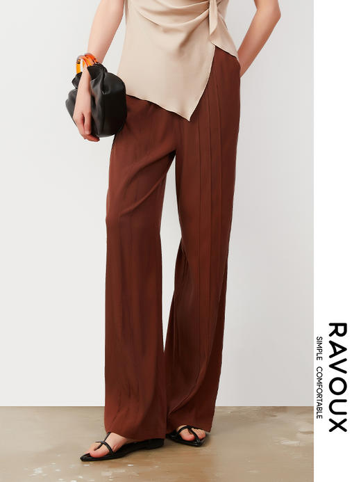 262169922铜氨丝直筒裤 商品图0