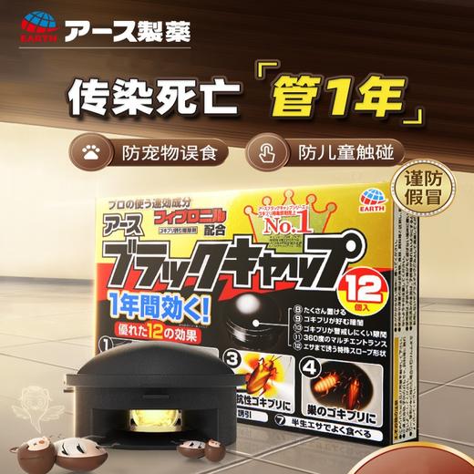【日本进口安速蟑螂药】全窝端 家用无毒；一盒蟑螂屋 彻底绝杀扫尽 商品图0