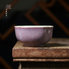 问鼎钧瓷鹅黄菱式方杯