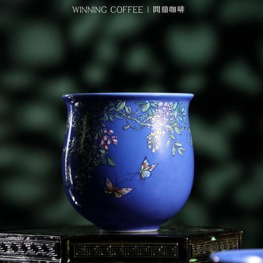 问鼎咖啡中国色咖啡杯紫色（紫藤蝴蝶)  （蝶花） 商品图2