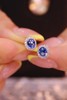 1.0ct 蓝宝石耳钉 商品缩略图0