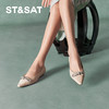 星期六时尚蛇纹尖头坡跟单鞋SSC3111134 商品缩略图0