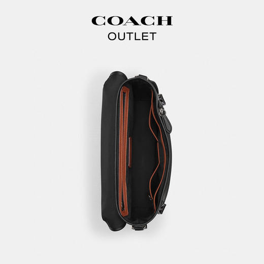 【自营】coach/蔻驰  奥莱男士LEAGUE骑行手袋单肩斜挎通勤黑色 CU368 JIBLK 商品图3