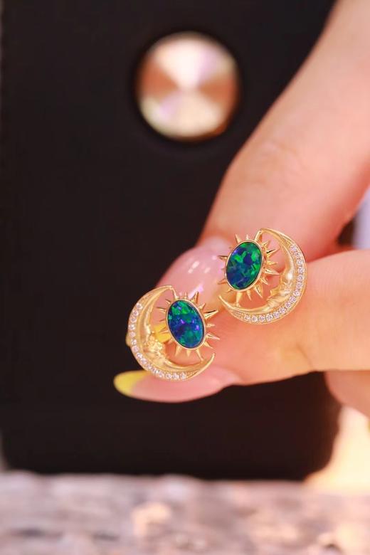 0.89ct 欧泊耳钉 商品图5