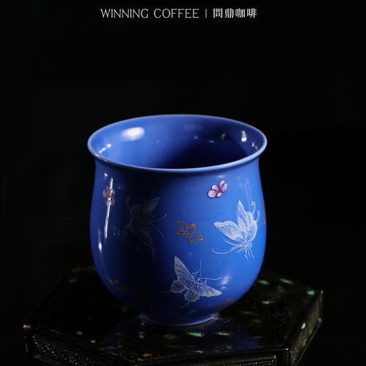 问鼎咖啡中国色咖啡杯紫色（紫藤蝴蝶)  （蝶花） 商品图1