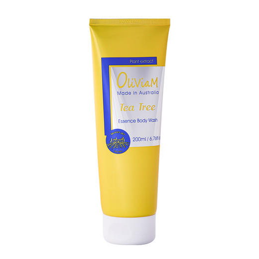 【买一送一】Oliviam澳莉维亚澳洲进口茶树菁萃沐浴乳深层清洁保湿舒缓持久留香200ml 黄色。新日期到27年 商品图1