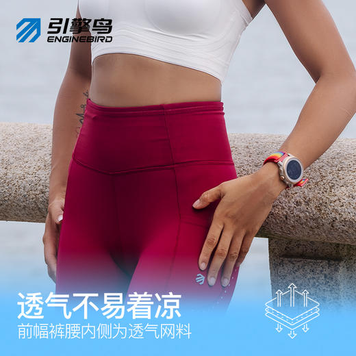 引擎鸟女款蜂鸟紧身三分裤系列竞速马拉松运动短裤 商品图3
