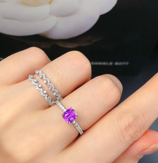 1.07ct 5.21g 蓝宝石戒指 商品图7