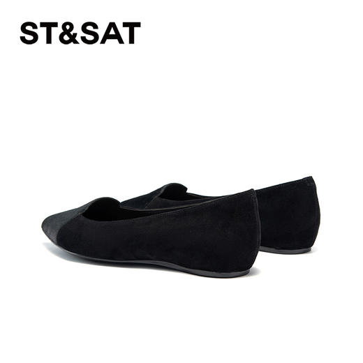 星期六质感马毛皮尖头平底鞋SSC3111154 商品图7