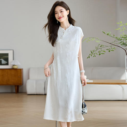 洋气改良旗袍，气质国风盘扣连衣裙CC-J686 商品图2
