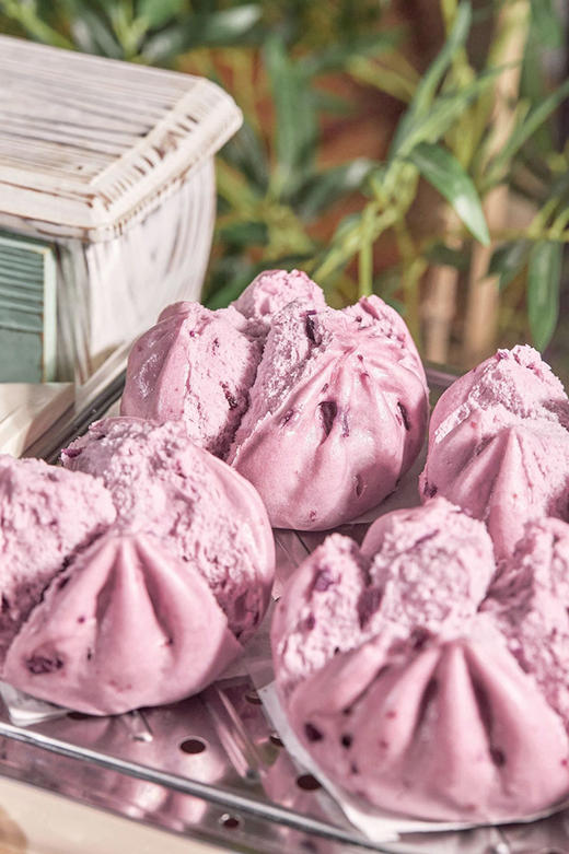 早餐开花馒头 南瓜/紫薯/红糖 蓬松暄软 农家原料0香精0色素0防腐剂 商品图5