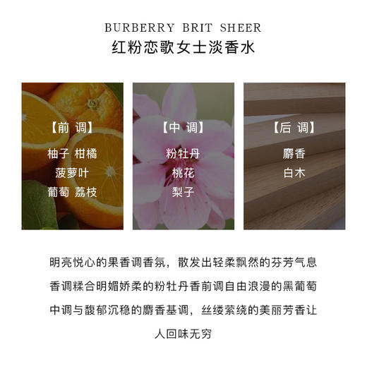 【巴宝莉合集】Burberry博柏利周末女士巴宝莉粉红恋歌周末男士女士伦敦英伦风格她与他30/50/100ml 商品图5