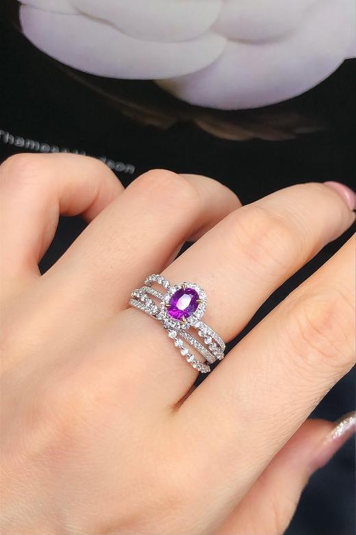 1.05ct 5.28g 蓝宝石戒指 商品图4