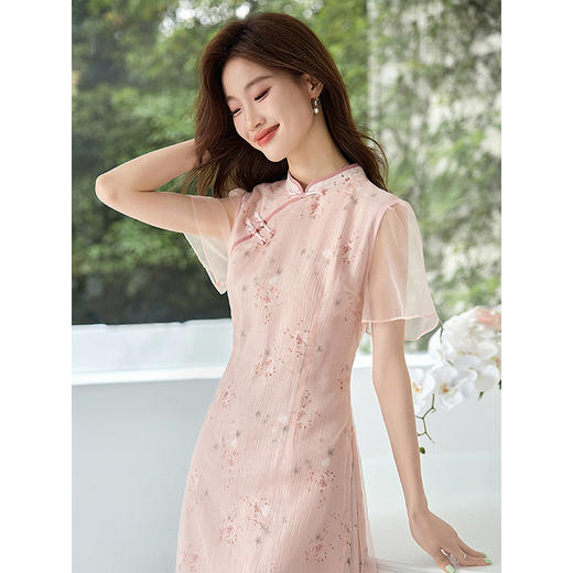 【专属特价】熙世界新中式改良旗袍裙女2025夏季新款高端气质优雅国风连衣裙 商品图1