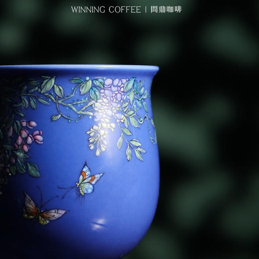 问鼎咖啡中国色咖啡杯紫色（紫藤蝴蝶)  （蝶花） 商品图3