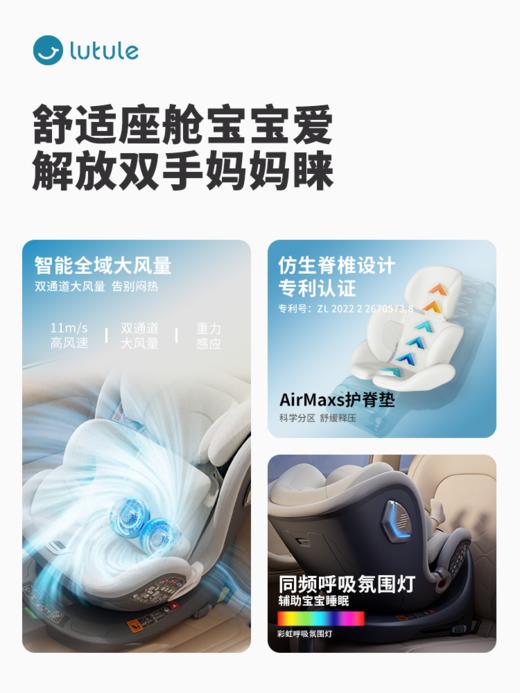 儿童安全座椅路途乐（lutule）儿 0–12岁全龄i-Size认证 婴儿 360度旋转 商品图6