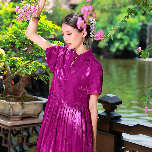 彝族系列| 檀黎提花连衣裙 | 现货加急发 商品图2