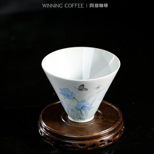 问鼎咖啡白釉滤杯 （蓝百合） 商品图1