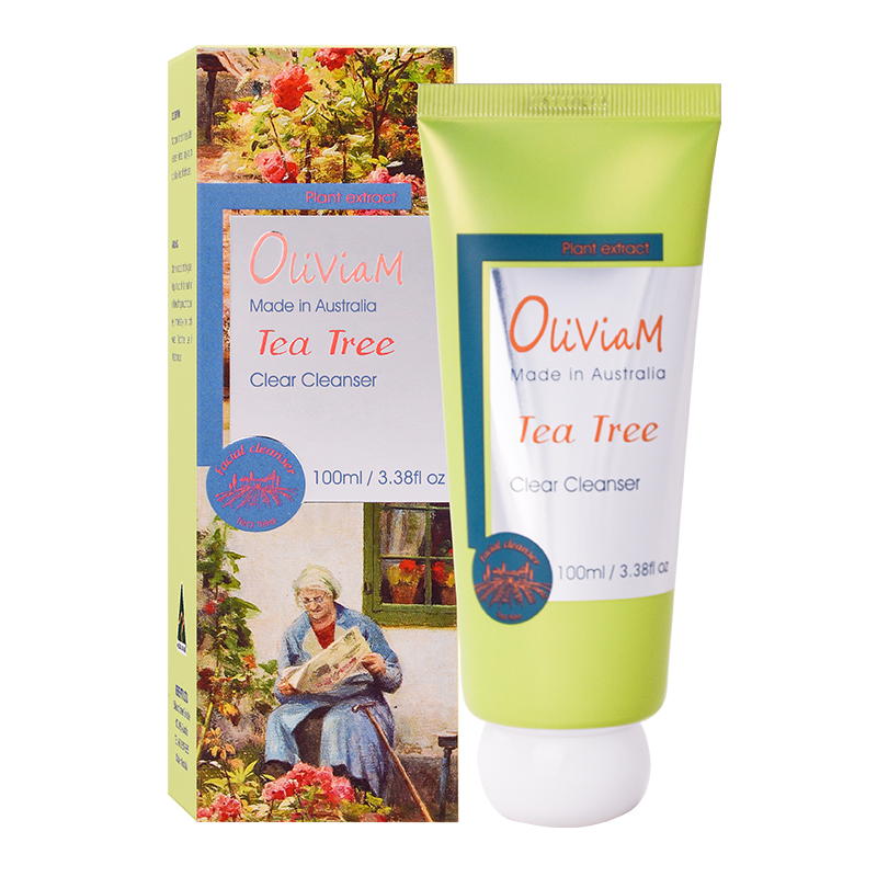 【买一送一】Oliviam澳莉维亚澳洲进口茶树净透洁面乳深层清洁保湿平衡水油100g。新日期到27年