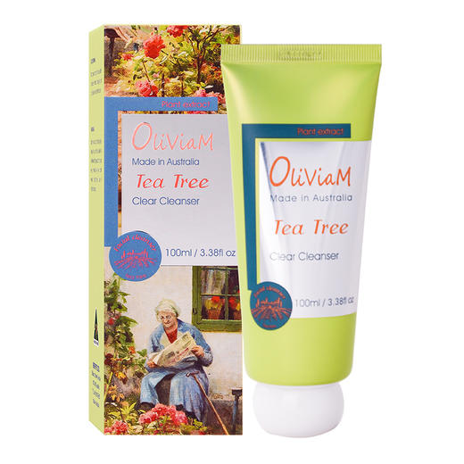 【买一送一】Oliviam澳莉维亚澳洲进口茶树净透洁面乳深层清洁保湿平衡水油100g。新日期到27年 商品图0