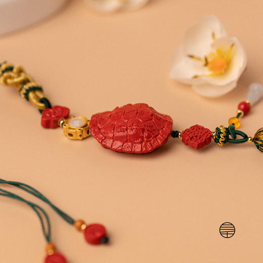 万物三千｜龟甲祈福朱砂挂饰 饰品 车挂 商品图1